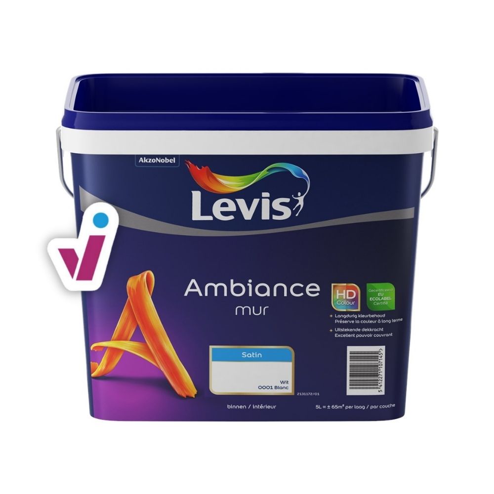 Levis Ambiance Mur Satin - Koop zijdeglanzende muurverf bij Tintrio!